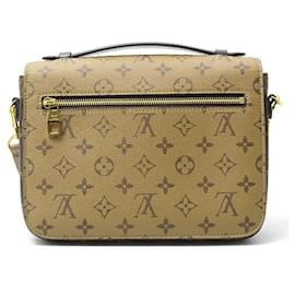 Louis Vuitton-Louis Vuitton Monogram Reverse Pochette Metis MM Shoulder Bag-Brown