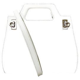 Salvatore Ferragamo Leather Wanda Bag White