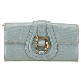 Autre Marque TOFF&LOADSTONE Cartera Larga de Cuero Azul
