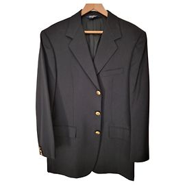 Ralph Lauren Navy Blue Wool Blazer Navy blue