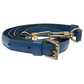 Louis Vuitton-LOUIS VUITTON Sangle d'épaule ajustable Epi 37""-44.1"" Bleue LV Auth 83967-Bleu