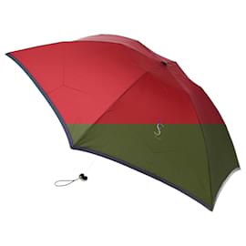 Saint Laurent-SAINT LAURENT Umbrella Nylon 2Set Red Black Auth bs15755-Black,Red