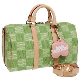 LOUIS VUITTON Damier Golf Keepall Bandouliere 35 Borsa Verde N40671 LV Auth 82933S Verde