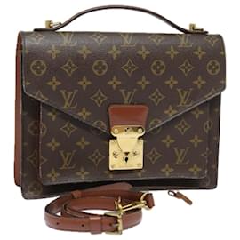 Louis Vuitton-LOUIS VUITTON Monogram Monceau 28 Hand Bag 2way M51185 LV Auth 85571-Monogram