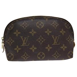 Louis Vuitton-LOUIS VUITTON Monogram Pochette Cosmetic PM Cosmetic Pouch M47515 LV Auth hk1482-Monogram