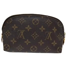 Louis Vuitton-LOUIS VUITTON Monogram Pochette Cosmetic PM Cosmetic Pouch M47515 LV Auth hk1482-Monogram
