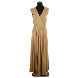 Ralph Lauren Vestido de seda Beige