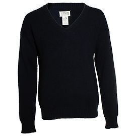 Maison Martin Margiela Maison Margiela V-Ausschnitt Pullover in Blau Blau