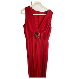 Abendkleid Andrew GN aus roter Seide Rot