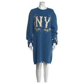 Gucci Wollkleid Blau Blau