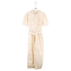 Claudie Pierlot-Cotton jumpsuit-White