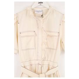 Claudie Pierlot-Cotton jumpsuit-White