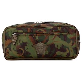 Pochette Camouflage Vert Méduse Versace Vert Vert olive