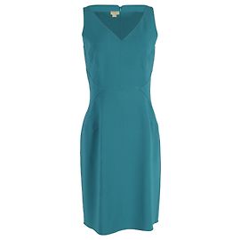 Knielanges Shiftkleid aus türkisem Wollstoff von Michael Kors Andere