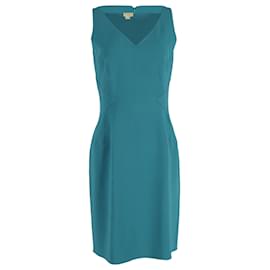 Michael Kors- Michael Kors Knee-Length Shift Dress in  Turquoise Wool-Other