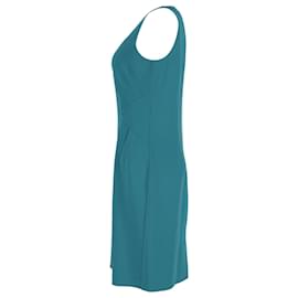 Michael Kors- Michael Kors Knee-Length Shift Dress in  Turquoise Wool-Other