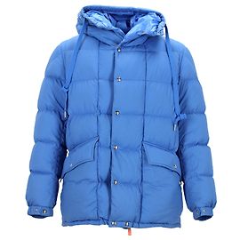 Giacca corta imbottita Moncler Grimblat in cotone blu Blu
