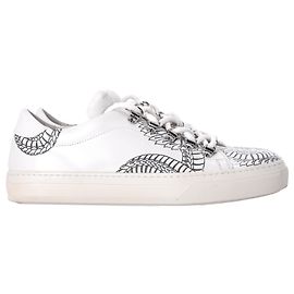 Tênis baixos impressos Tod's em couro branco Outro