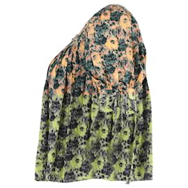 Ulla Johnson-Ulla Johnson Lorraine Blouse in Floral Print Silk-Other