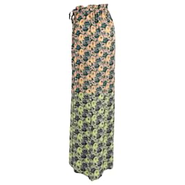 Ulla Johnson-Ulla Johnson Sawyer Printed Pants in Yellow Silk-Other