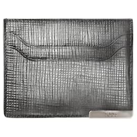 Tod's-Tod's Leather Card Case XAMBRRF0200NPHB999-Black