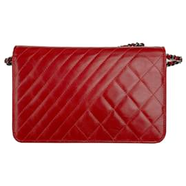 Chanel-Chanel Wallet On Chain-Red