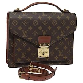 Louis Vuitton-LOUIS VUITTON Monogram Monceau 28 Hand Bag 2way M51185 LV Auth 85572-Monogram