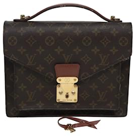 Louis Vuitton-LOUIS VUITTON Monogram Monceau 28 Hand Bag 2way M51185 LV Auth th5187-Monogram