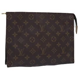 LOUIS VUITTON Monogram Poche Toilette 26 Pouch M47542 LV Auth am6697 Monogramma
