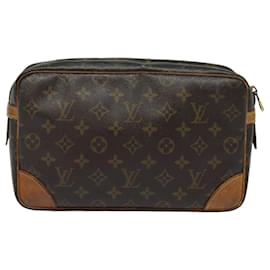 Louis Vuitton-LOUIS VUITTON Monogram Compiegne 28 Clutch Bag M51845 LV Auth 84854-Monogram