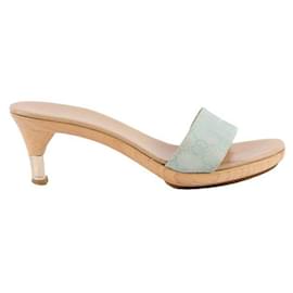 Gucci-Leather heels-Blue