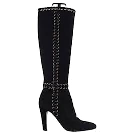 Prada-Leather boots-Black