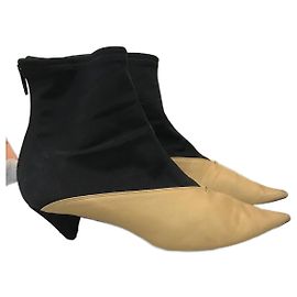 Céline CELINE Ankle boots T.EU 41 Leather Beige