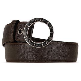 Bulgari Cinto Bvlgari Bvlgari de couro marrom Marrom
