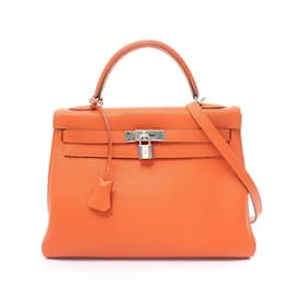 Hermès-Hermès orange Handtasche mit SIL-Hardware-Andere