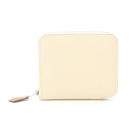 Hermès-Hermes Azap Compact Silk Wallet-White