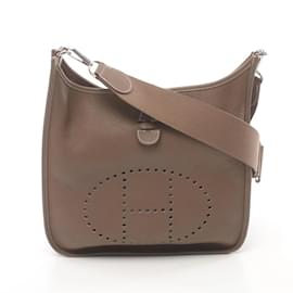 Hermès-Hermes Evelyn 3 Trois PM Etoupe Shoulder Bag-Taupe