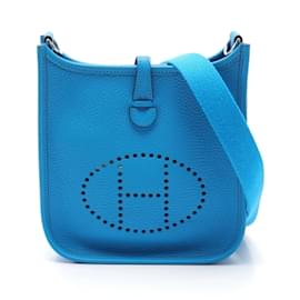 Hermès-Hermès Evelyn TPM Schultertasche-Blau