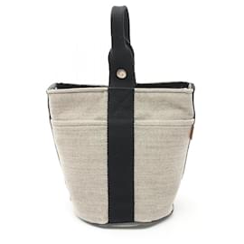 Hermès-Hermes Saxo PM Handbag-Black,Cream