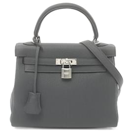 Hermès-Hermes Kelly 25 Grimisty Handtasche-Braun