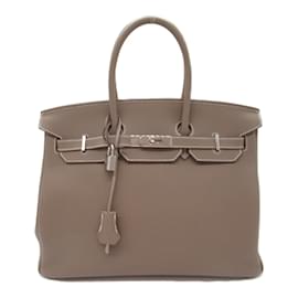 Hermès-Hermès Birkin 35 Etoupe Handtasche-Beige,Taupe