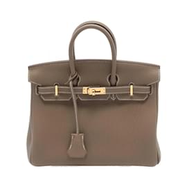 Hermès-Hermes Birkin 25 Handtasche-Braun,Taupe