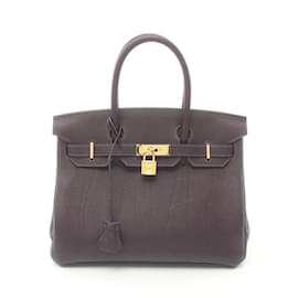 Hermès-Hermes Birkin 30 Raisin Handtasche-Bordeaux,Lila