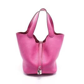 Hermès-Hermes Picotin Lock MM Handtasche-Pink