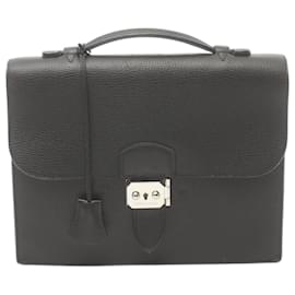 Hermès-Hermes Sac a Depeche 27 Handbag-Black