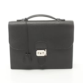 Hermès-Hermes Sac a Depeche 27 Handbag-Black