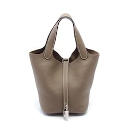 Hermès-Hermes Picotin Lock PM Handtasche-Braun,Taupe