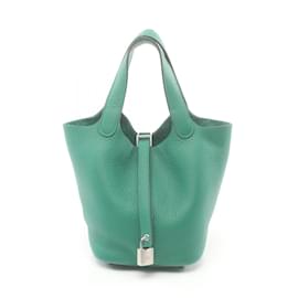 Hermès-Hermes Picotin Lock PM Handbag-Green