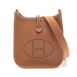 Hermès-Hermes Mini Evelyn TPM Schultertasche-Braun