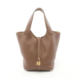 Hermès-Hermes Picotin Lock MM Handbag-Brown